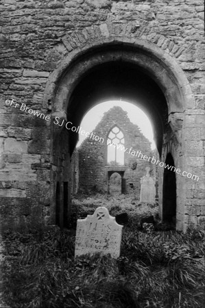 CREEVALEA ABBEY SOUTH CHANCEL ARCH & NAVE FROM CHANCELS